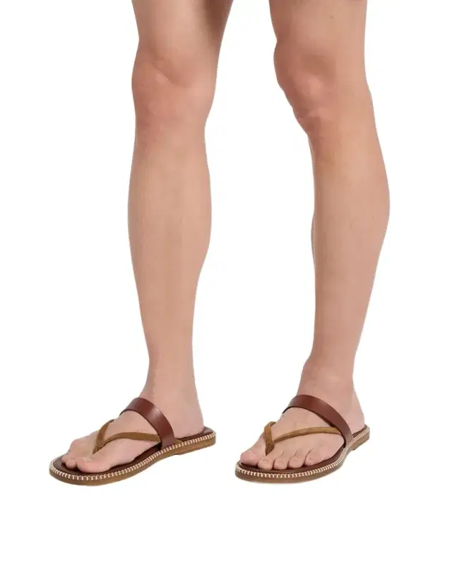 Dries Van Noten Men 's Thong Leather Sandals