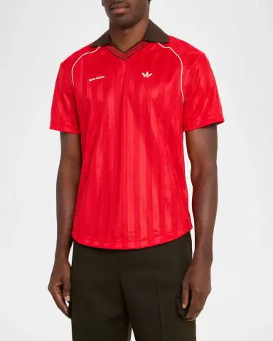 Adidas x Wales Bonner Men 's Jacquard Football T-Shirt | Thumbnail 3
