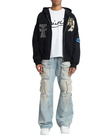 Amiri Men 's Vintage-Wash Wide Leg Cargo Jeans | Thumbnail 1