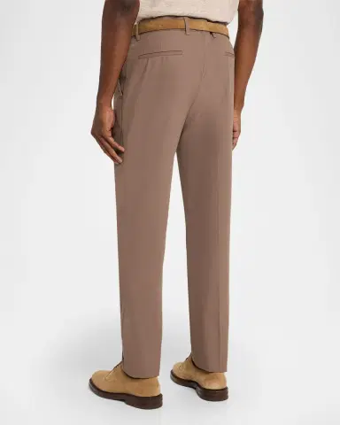 Brunello Cucinelli Men's Cotton Classic-Fit Pleated Pants | Thumbnail 2 Brunello Cucinelli Men's Cotton Classic-Fit Pleated Pants | Thumbnail 2