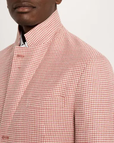 Brunello Cucinelli Men's Wool, Silk and Linen Houndstooth Sport Coat | Thumbnail 6 Brunello Cucinelli Men's Wool, Silk and Linen Houndstooth Sport Coat | Thumbnail 6