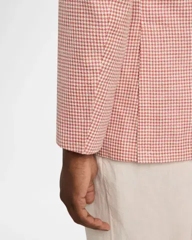 Brunello Cucinelli Men's Wool, Silk and Linen Houndstooth Sport Coat | Thumbnail 7 Brunello Cucinelli Men's Wool, Silk and Linen Houndstooth Sport Coat | Thumbnail 7