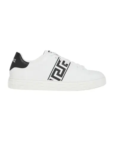 Versace Men's La Greca Leather Low-Top Sneakers | Thumbnail 2 Versace Men's La Greca Leather Low-Top Sneakers | Thumbnail 2