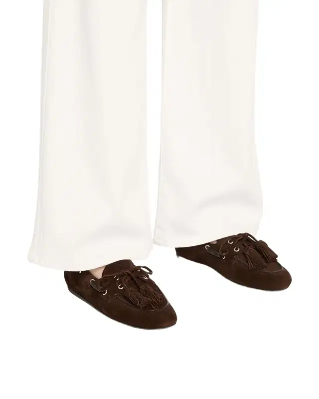 Suede Tassel Boat Loafers