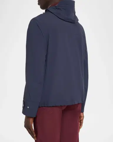 Brunello Cucinelli Men's Hooded Water-Resistant Jacket | Thumbnail 2