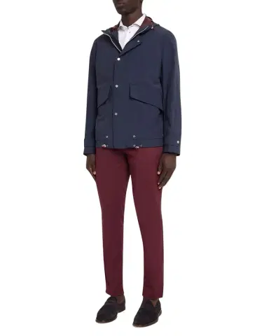 Brunello Cucinelli Men's Hooded Water-Resistant Jacket | Thumbnail 1