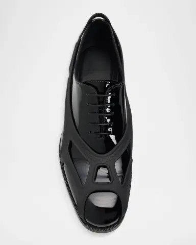 Christian Louboutin x Jaden Smith Men's Caged Patent Leather Oxfords | Thumbnail 5