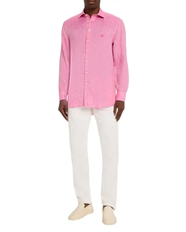 Men 's Pegaso Linen Roma-Fit Shirt
