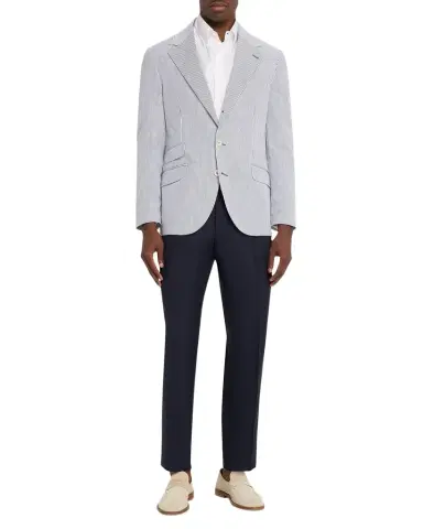 Brunello Cucinelli Men's Virgin Wool Trousers | Thumbnail 1
