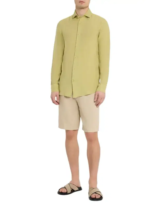 Frescobol Carioca Men 's Antonio Linen Casual Button-Down hirt
