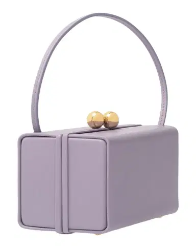 Carolina Herrera Mimi Kiss-Lock Leather Top-Handle Bag | Thumbnail 1