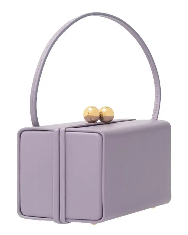 Mimi Kiss-Lock Leather Top-Handle Bag
