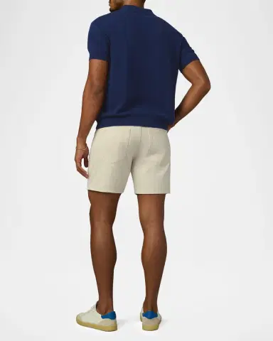 Joe's Jeans Men's Cotton Knit Short-Sleeve Polo Sweater | Thumbnail 6