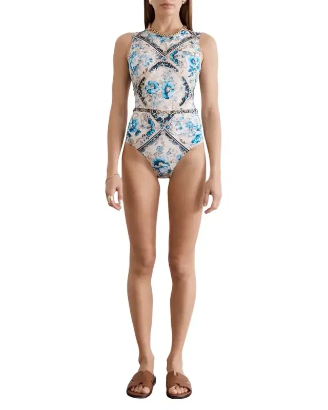 Aqua Blu Australia Brianna Belted One-Piece Swimsuit