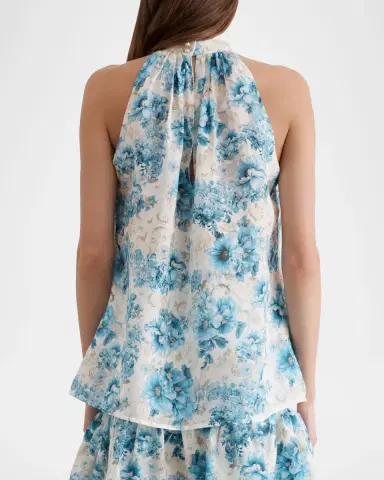 Aqua Blu Australia Alice Floral Halter Top | Thumbnail 2 Aqua Blu Australia Alice Floral Halter Top | Thumbnail 2