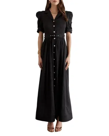 Aqua Blu Australia Eloise Belted Maxi Shirtdress | Thumbnail 1