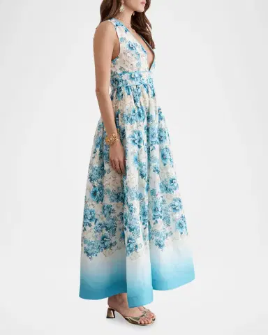 Aqua Blu Australia Melody Linen Maxi Dress | Thumbnail 3 Aqua Blu Australia Melody Linen Maxi Dress | Thumbnail 3