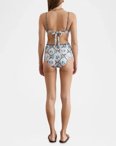 Aqua Blu Australia Marilyn High-Waist Bikini Bottoms | Thumbnail 2