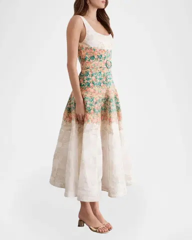 Aqua Blu Australia Phoebe Belted Midi Dress | Thumbnail 3 Aqua Blu Australia Phoebe Belted Midi Dress | Thumbnail 3
