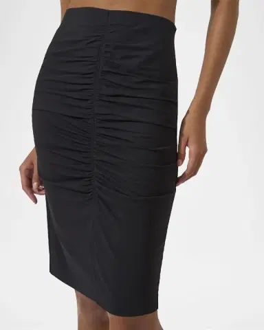 Wolford Pure Ruched Knee-Length Skirt | Thumbnail 3