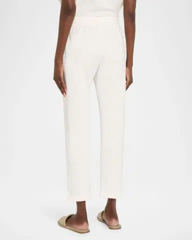 Brunello Cucinelli Monili-Trim Cotton Slim-Leg Ankle Drawstring Pants | Thumbnail 2 Brunello Cucinelli Monili-Trim Cotton Slim-Leg Ankle Drawstring Pants | Thumbnail 2