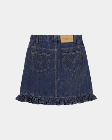 MOLO Girl's Berit Ruffled Denim Mini Skirt | Thumbnail 2 MOLO Girl's Berit Ruffled Denim Mini Skirt | Thumbnail 2