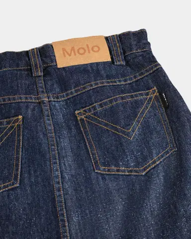 MOLO Girl's Berit Ruffled Denim Mini Skirt | Thumbnail 5 MOLO Girl's Berit Ruffled Denim Mini Skirt | Thumbnail 5
