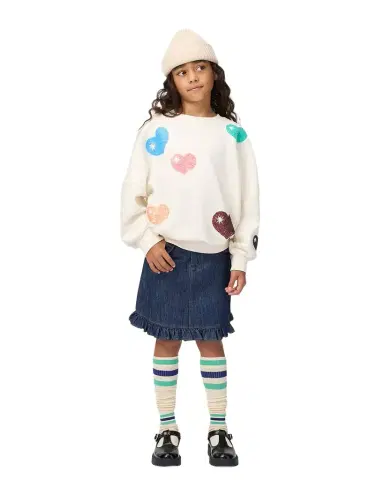 MOLO Girl's Berit Ruffled Denim Mini Skirt | Thumbnail 1 MOLO Girl's Berit Ruffled Denim Mini Skirt | Thumbnail 1