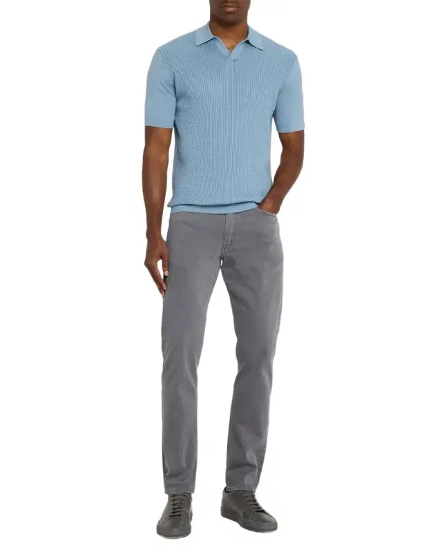 rag & bone Men 's Saxon Silk-Cotton Polo Shirt