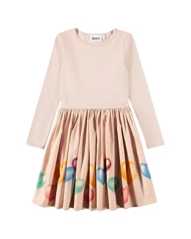 Girl's Casie Long-Sleeve Organic Cotton Dress, Size 2-6