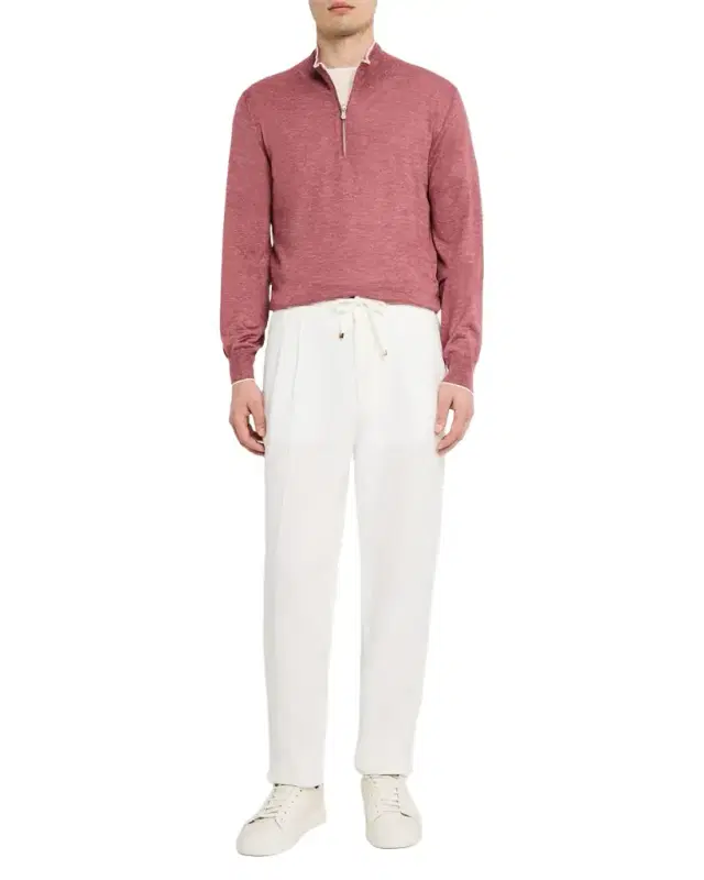 Brunello Cucinelli Men 's Cashmere Knit Quarter-Zip Sweater