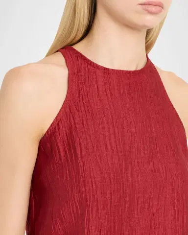 Eileen Fisher Crinkled Halter-Neck Top | Thumbnail 4 Eileen Fisher Crinkled Halter-Neck Top | Thumbnail 4