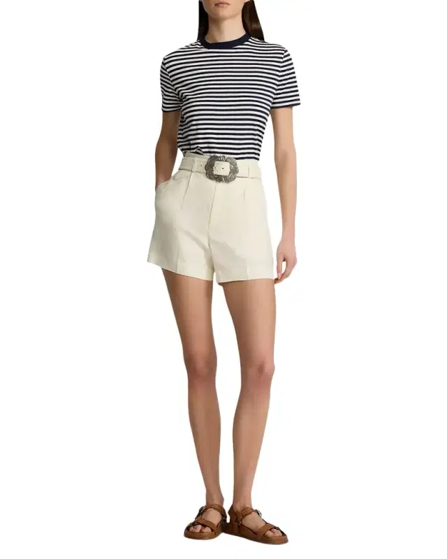 Ralph Lauren Collection Hallie Striped Cotton T-Shirt