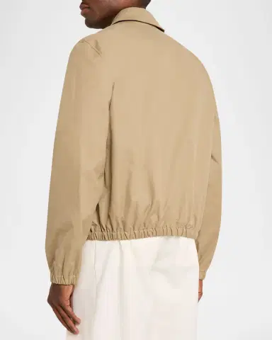 Ami Paris Men's Cotton Full-Zip Shirt Jacket | Thumbnail 2