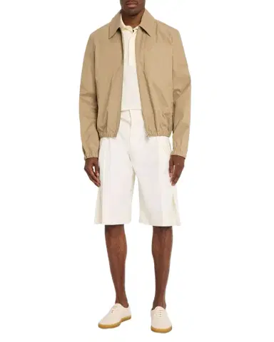 Ami Paris Men's Cotton Full-Zip Shirt Jacket | Thumbnail 1
