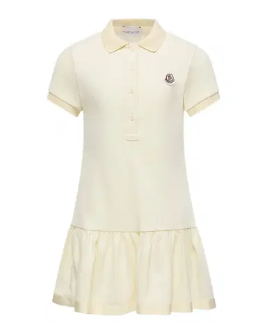 Moncler Girl's Ruffle-Hem Polo Dress, Size -10 | Thumbnail 1