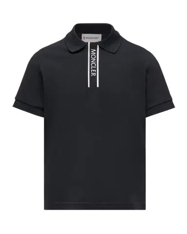 Moncler Boy's Logo-Print Short-Sleeve Polo Shirt, Size -6 | Thumbnail 1