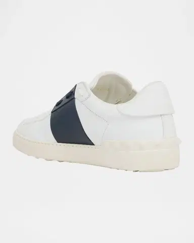 Valentino Garavani Men's Open Calfskin Sneakers | Thumbnail 3