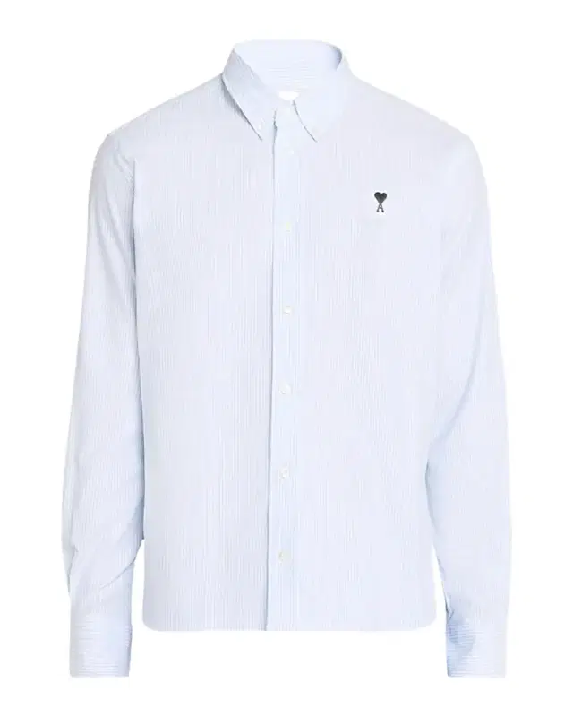 Ami Paris Men 's Quota Ami de Coeur Cotton Stripe Sport Shirt
