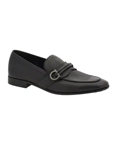 Ferragamo Men's Leather Side-Gancio Loafers | Thumbnail 1 Ferragamo Men's Leather Side-Gancio Loafers | Thumbnail 1