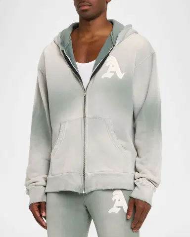 Alchemist Men's Cotton Monogram Flare Leg Sweatpants | Thumbnail 3