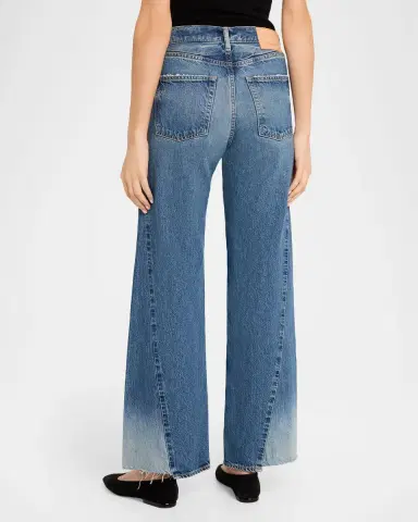 Moussy Vintage Wide-Leg Paneled Jeans | Thumbnail 2 Moussy Vintage Wide-Leg Paneled Jeans | Thumbnail 2