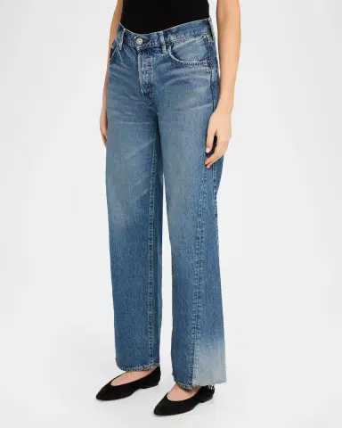 Moussy Vintage Wide-Leg Paneled Jeans | Thumbnail 3 Moussy Vintage Wide-Leg Paneled Jeans | Thumbnail 3