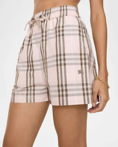 Burberry Evelyn Check Cotton Shorts | Thumbnail 2 Burberry Evelyn Check Cotton Shorts | Thumbnail 2