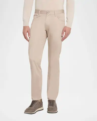 Giorgio Armani Men's 5-Pocket Stretch Cotton Pants | Thumbnail 3