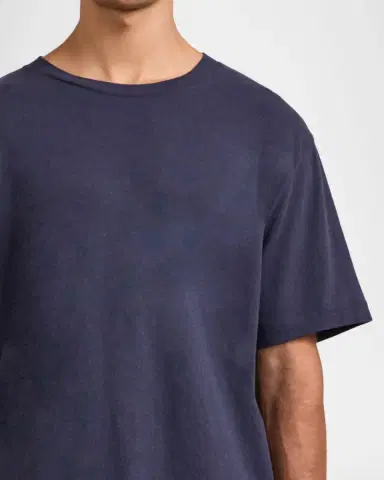 Frescobol Carioca Men's Dinis Cotton and Linen Crewneck T-Shirt | Thumbnail 3 Frescobol Carioca Men's Dinis Cotton and Linen Crewneck T-Shirt | Thumbnail 3