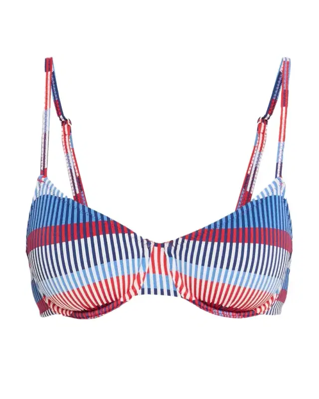 Solid and Striped The Eva Striped Bikini Top