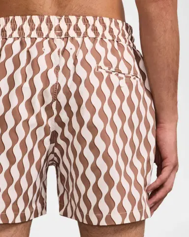 Frescobol Carioca Men's Rio Listra Wave-Stripe Swim Shorts | Thumbnail 2