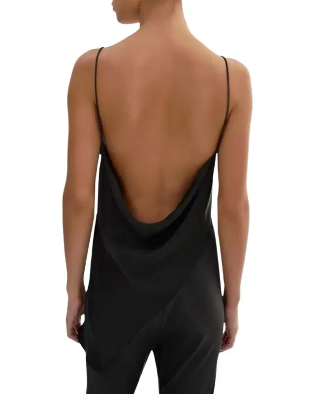 Solange Cowl-Back Satin Cami