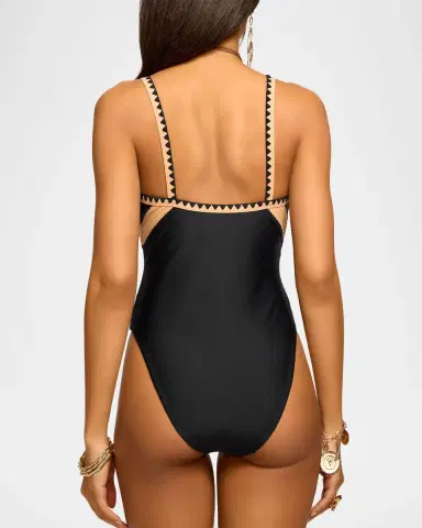 Ramy Brook Justine Plunge One-Piece Swimsuit | Thumbnail 2 Ramy Brook Justine Plunge One-Piece Swimsuit | Thumbnail 2